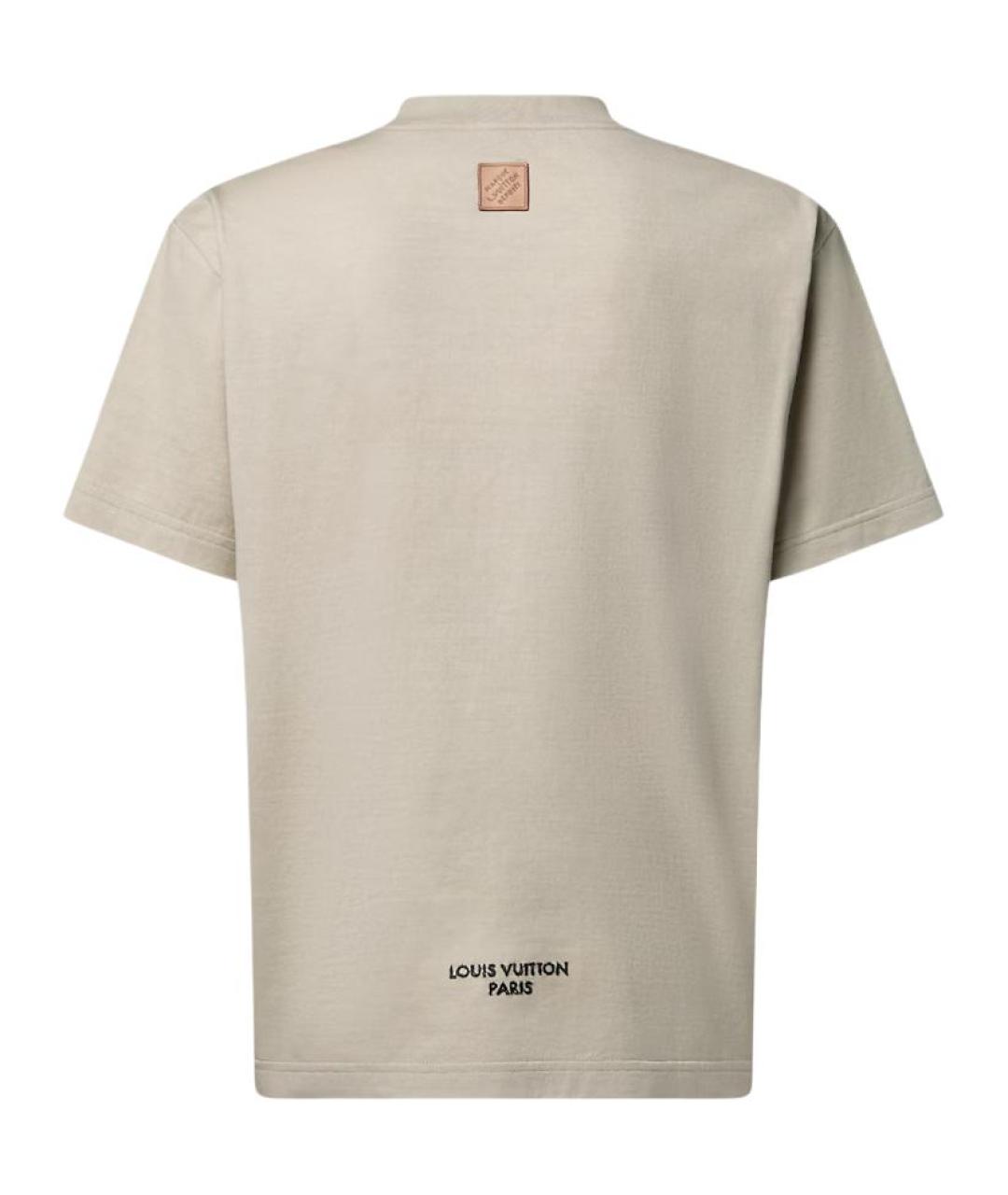 LOUIS VUITTON Коричневая футболка, фото 2