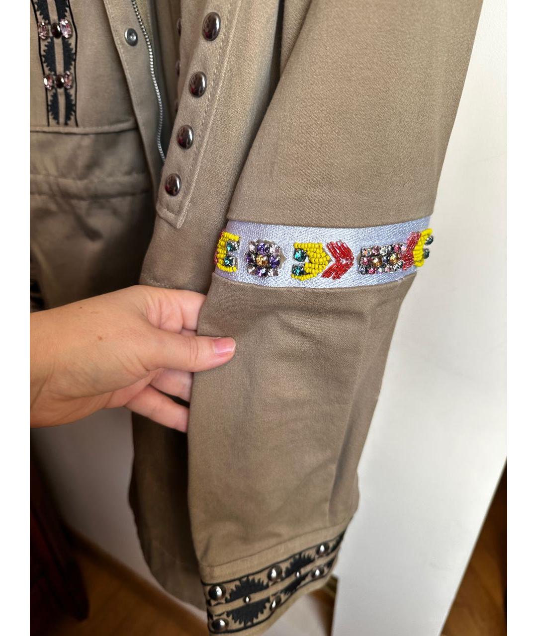 PINKO Хаки хлопковый жакет/пиджак, фото 7
