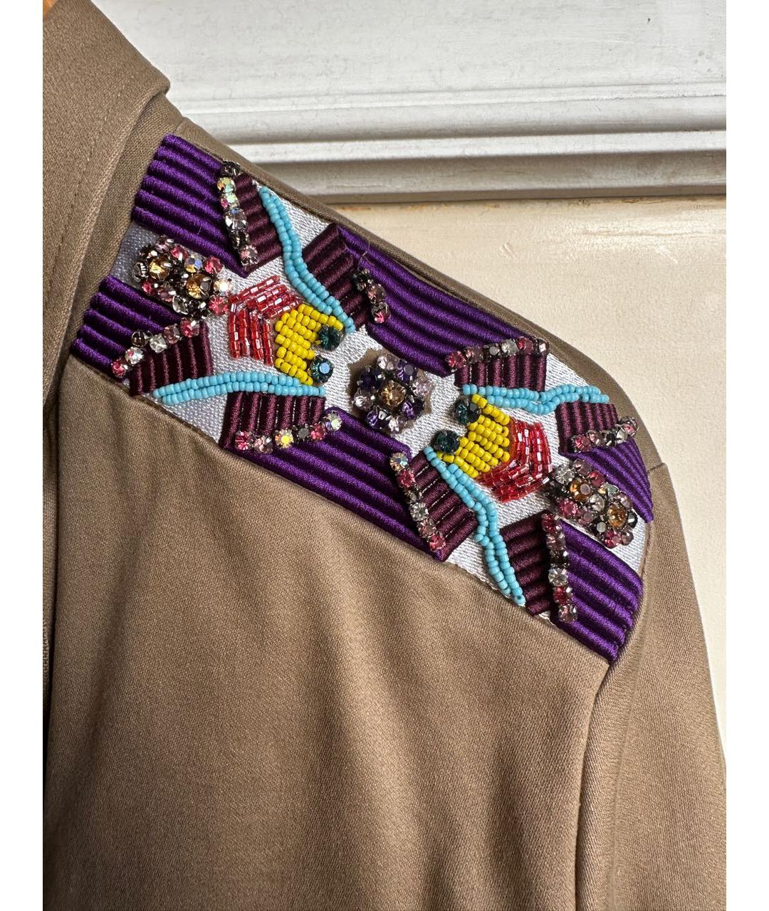 PINKO Хаки хлопковый жакет/пиджак, фото 3