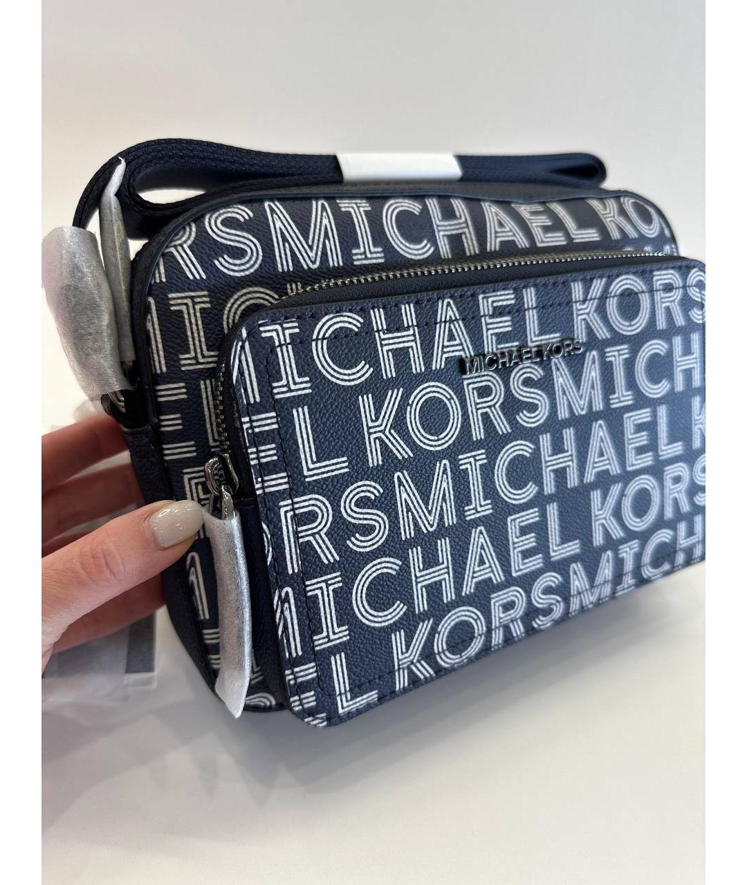 MICHAEL KORS Темно-синяя сумка на плечо, фото 5