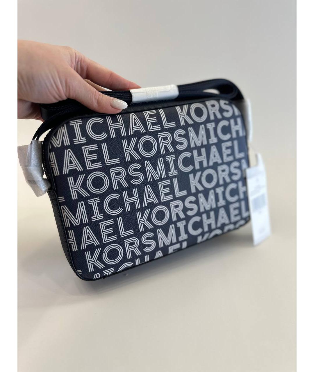 MICHAEL KORS Темно-синяя сумка на плечо, фото 4