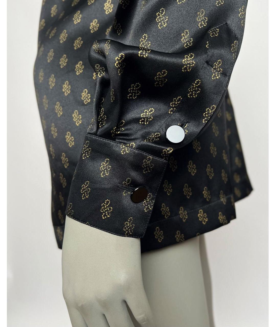 ESCADA Черная шелковая блузы, фото 5