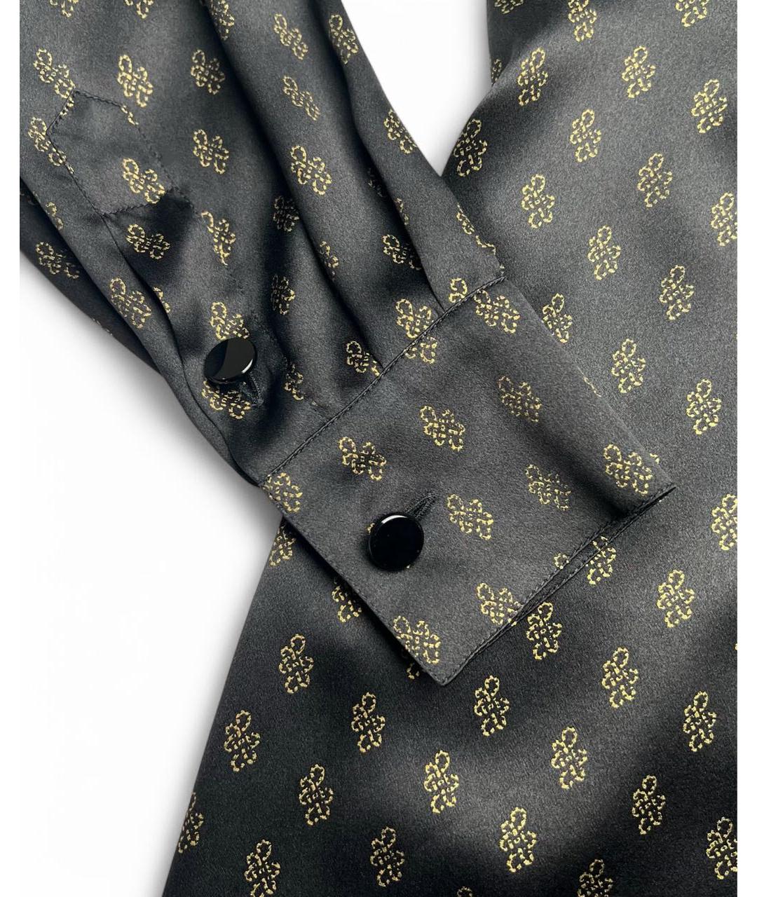 ESCADA Черная шелковая блузы, фото 3