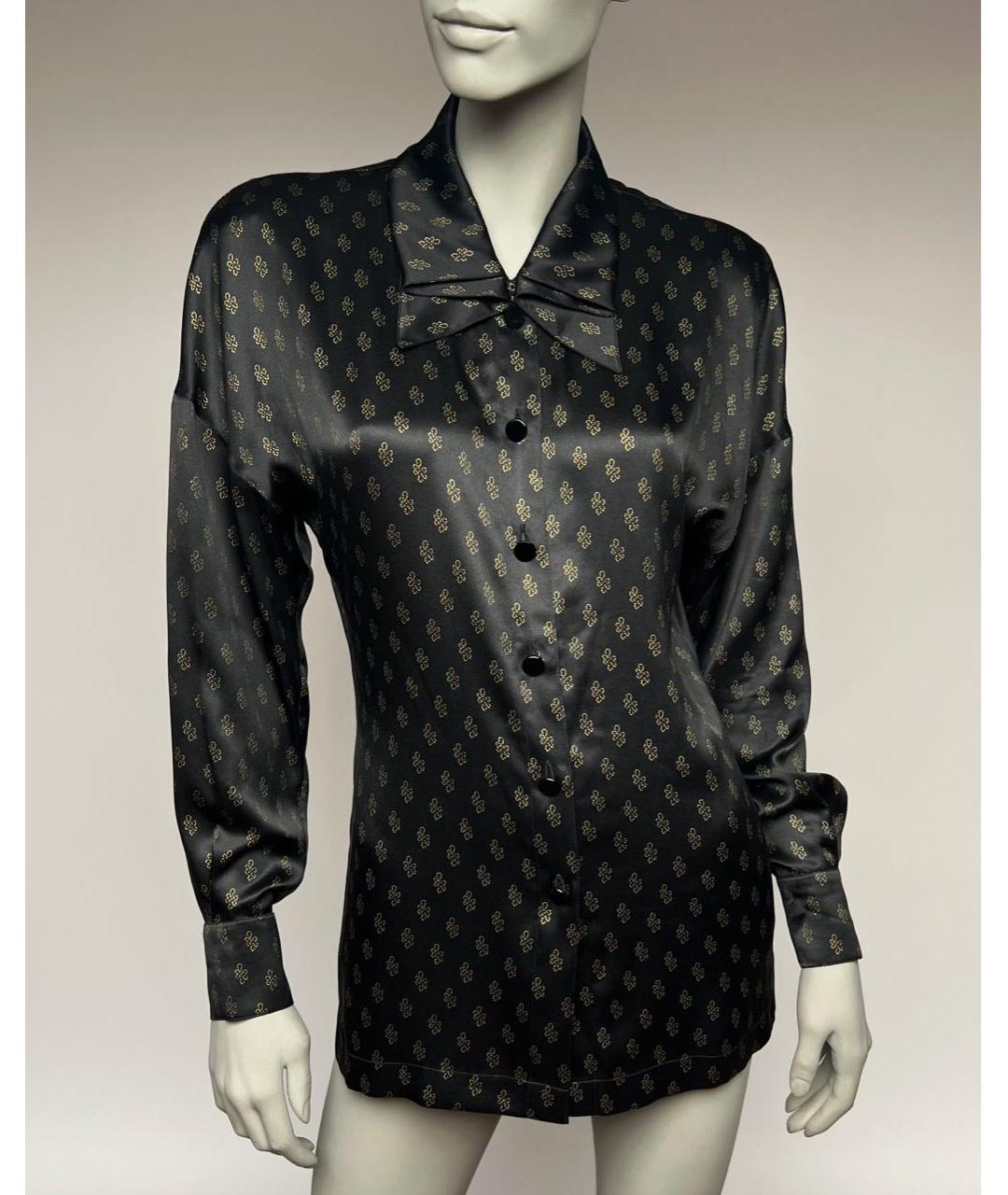 ESCADA Черная шелковая блузы, фото 6