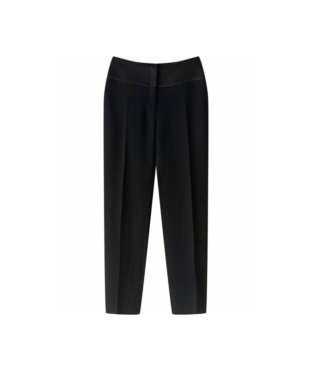 CHRISTIAN DIOR Черные шерстяные прямые брюки, фото 7