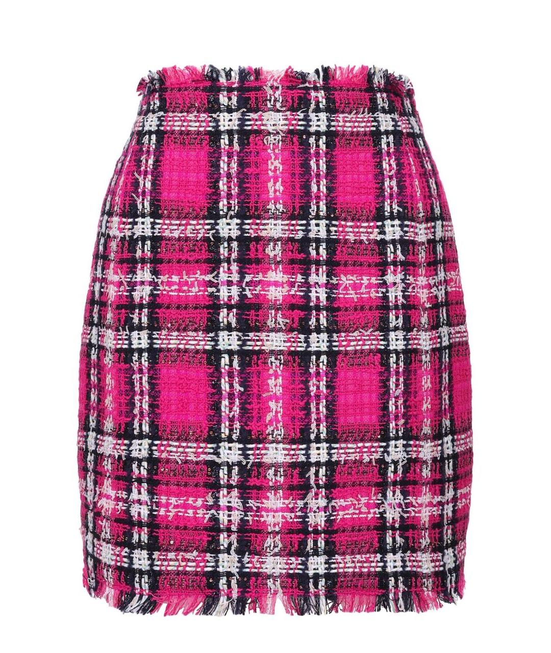 BALMAIN Розовый твидовый костюм с юбками, фото 2