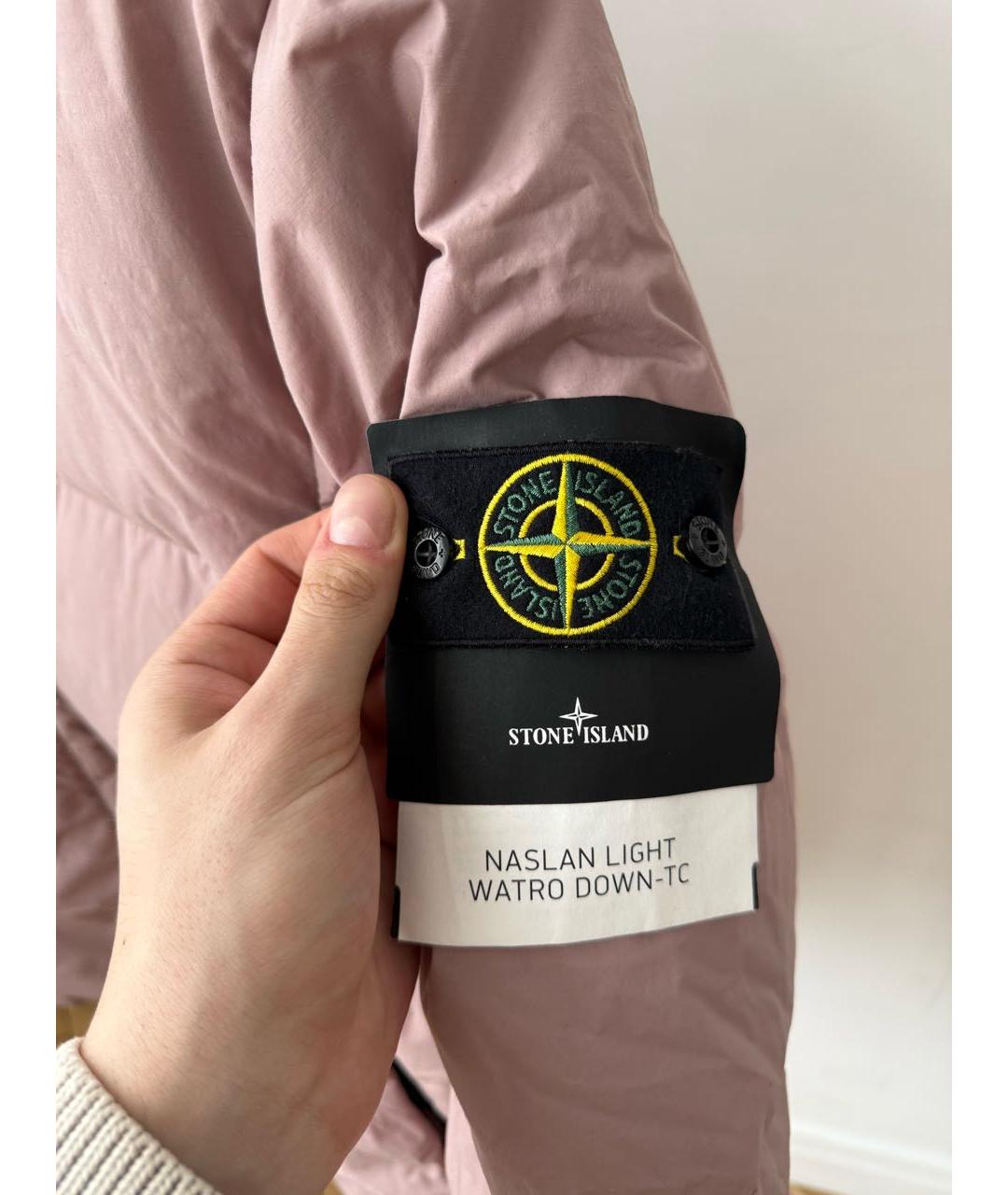 STONE ISLAND Розовый пуховик, фото 5