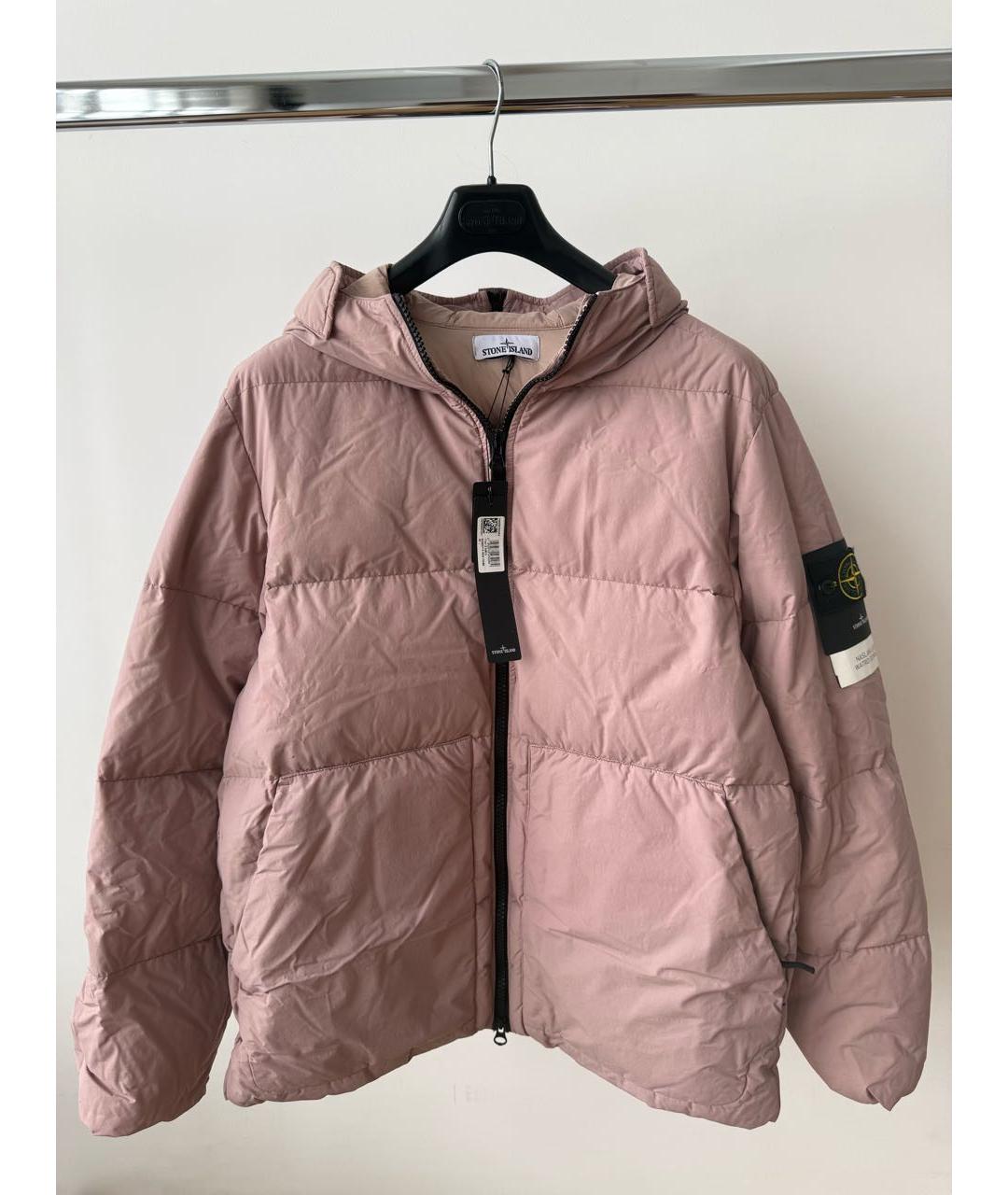 STONE ISLAND Розовый пуховик, фото 2