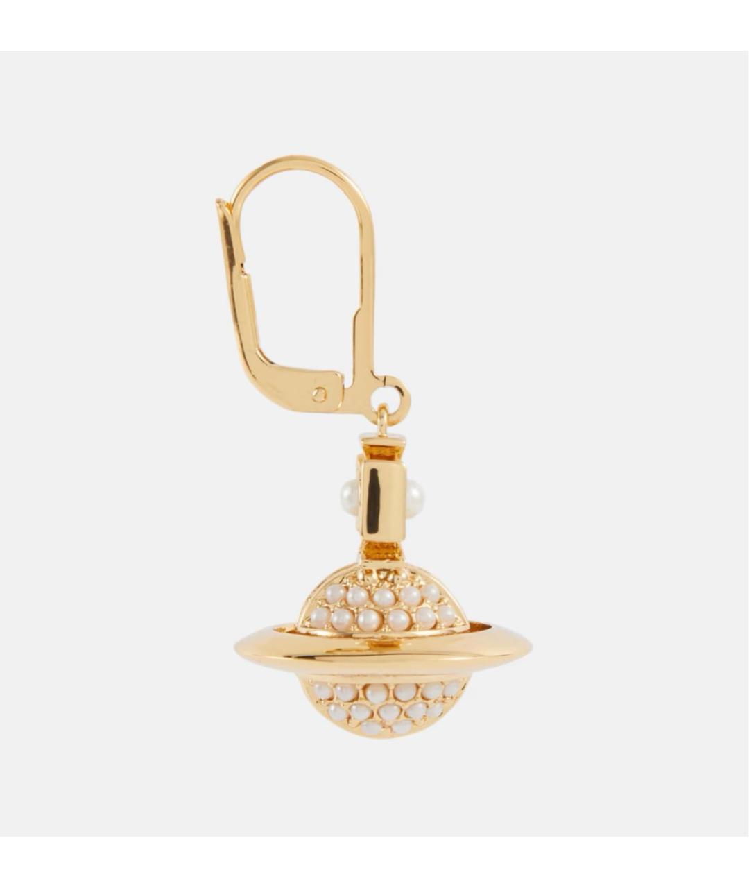 VIVIENNE WESTWOOD Золотые латунные серьги, фото 8