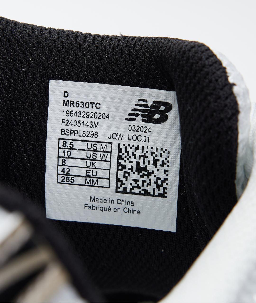 NEW BALANCE Белые текстильные низкие кроссовки / кеды, фото 6