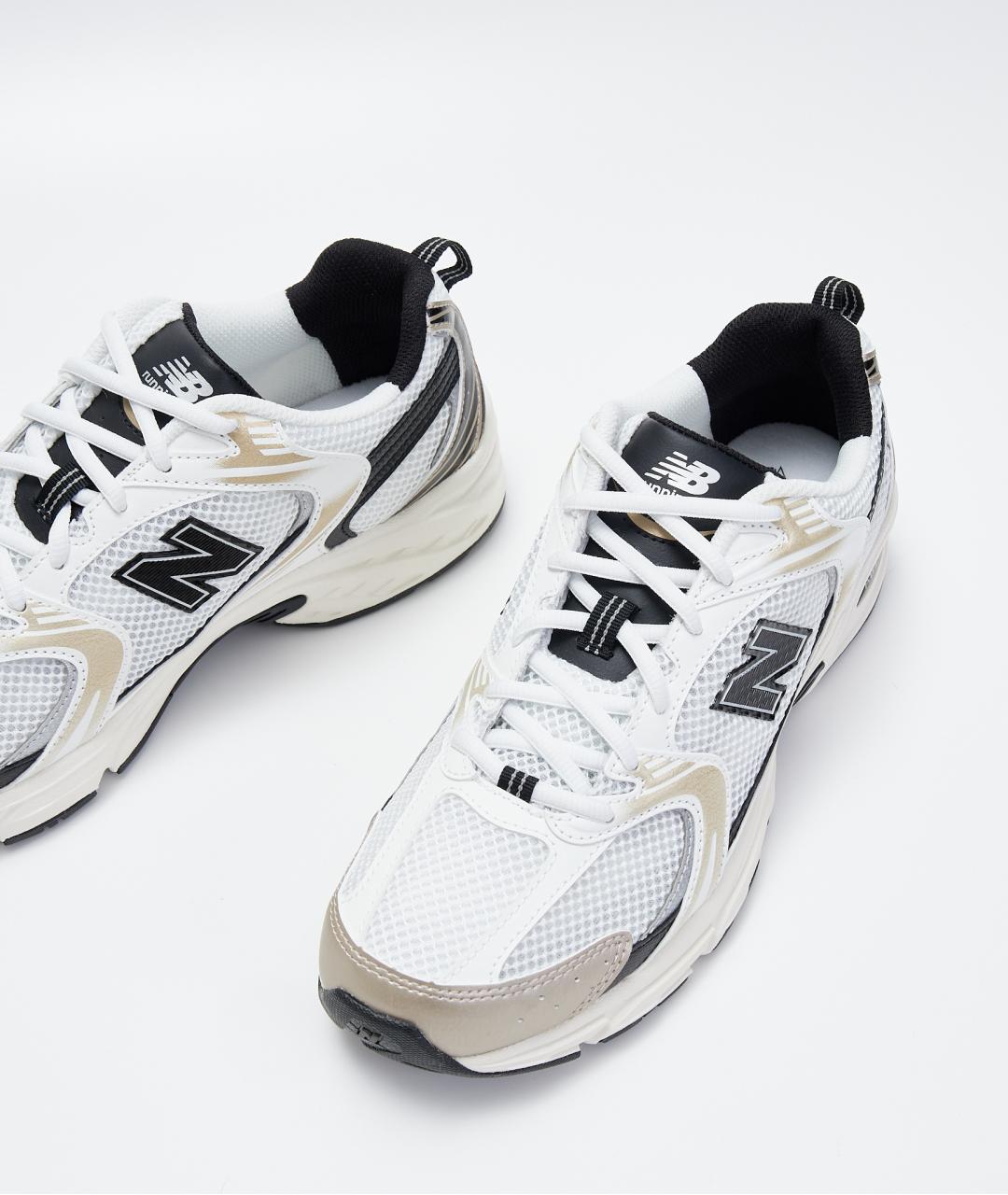 NEW BALANCE Белые текстильные низкие кроссовки / кеды, фото 4