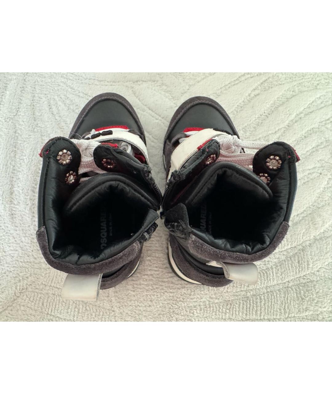 DSQUARED2 KIDS Серые замшевые ботинки, фото 3