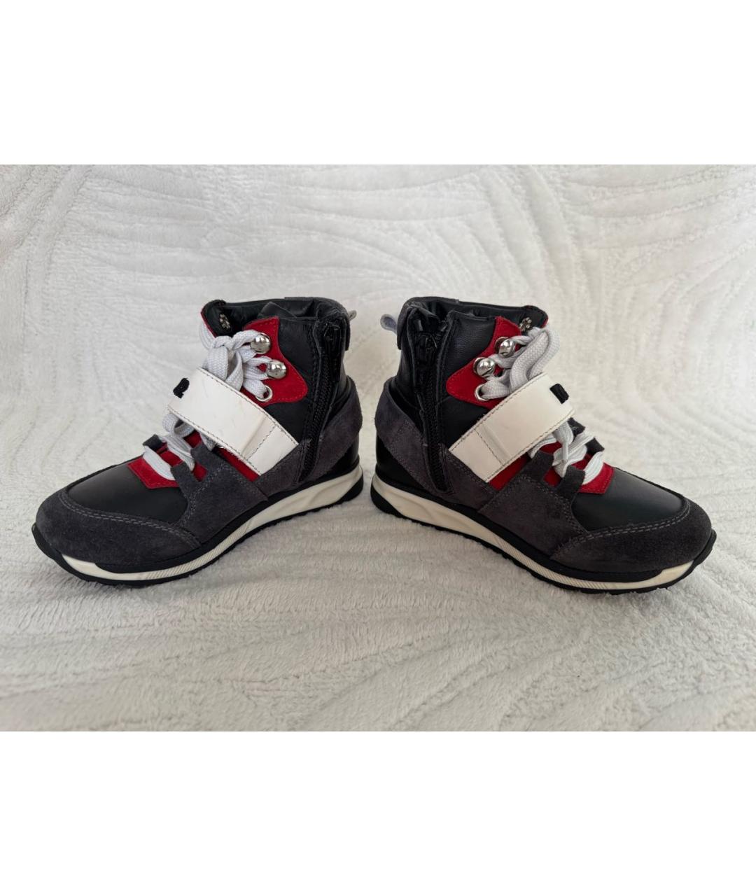 DSQUARED2 KIDS Серые замшевые ботинки, фото 5