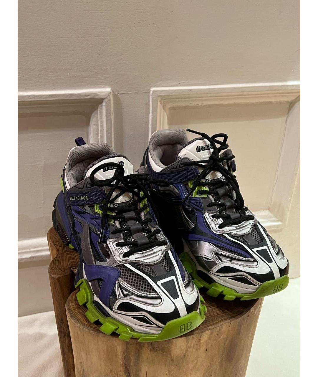 BALENCIAGA Мульти текстильные низкие кроссовки / кеды, фото 3