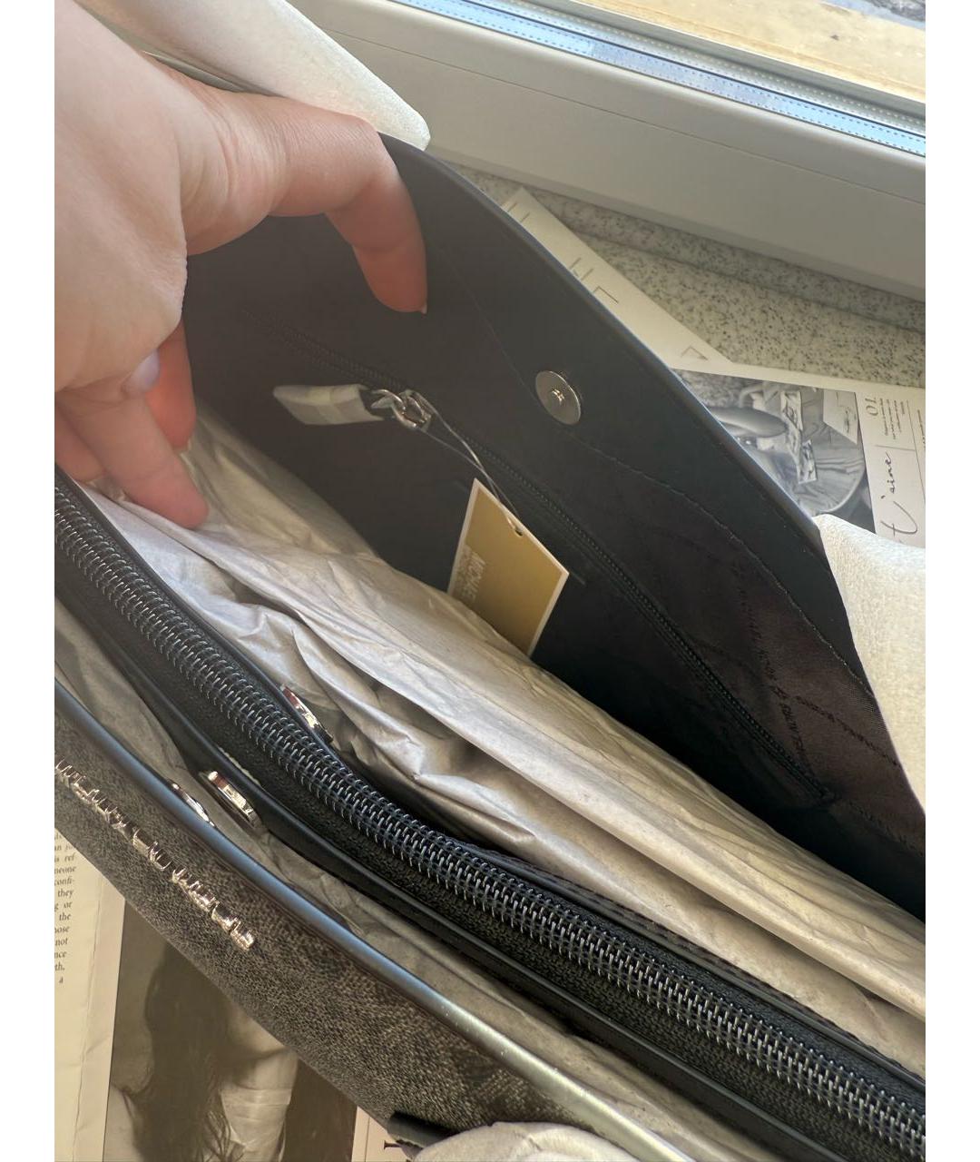 MICHAEL KORS Черная сумка тоут, фото 5