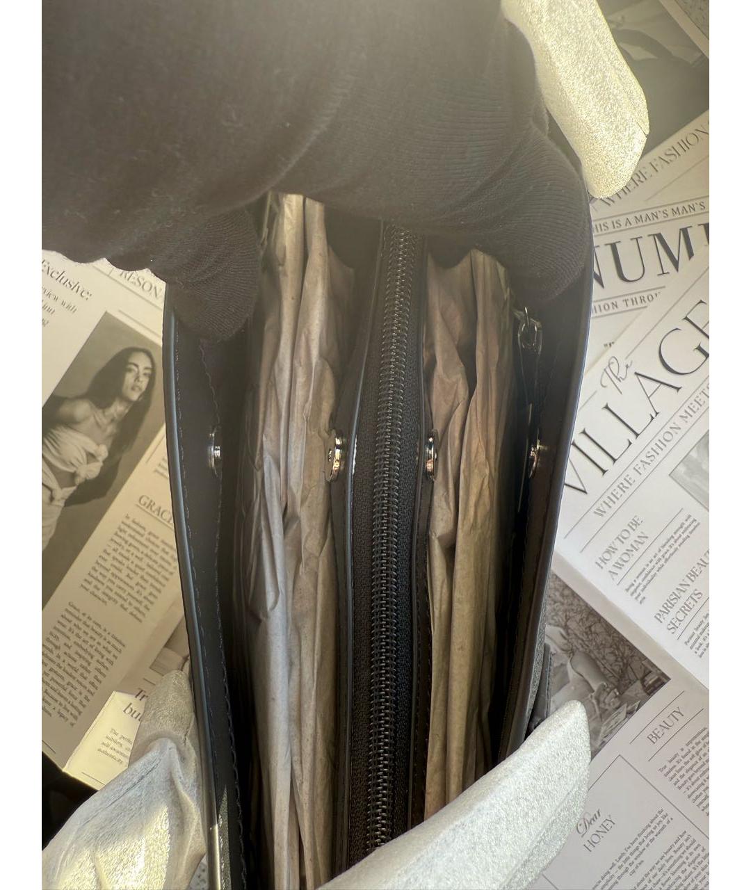 MICHAEL KORS Черная сумка тоут, фото 4