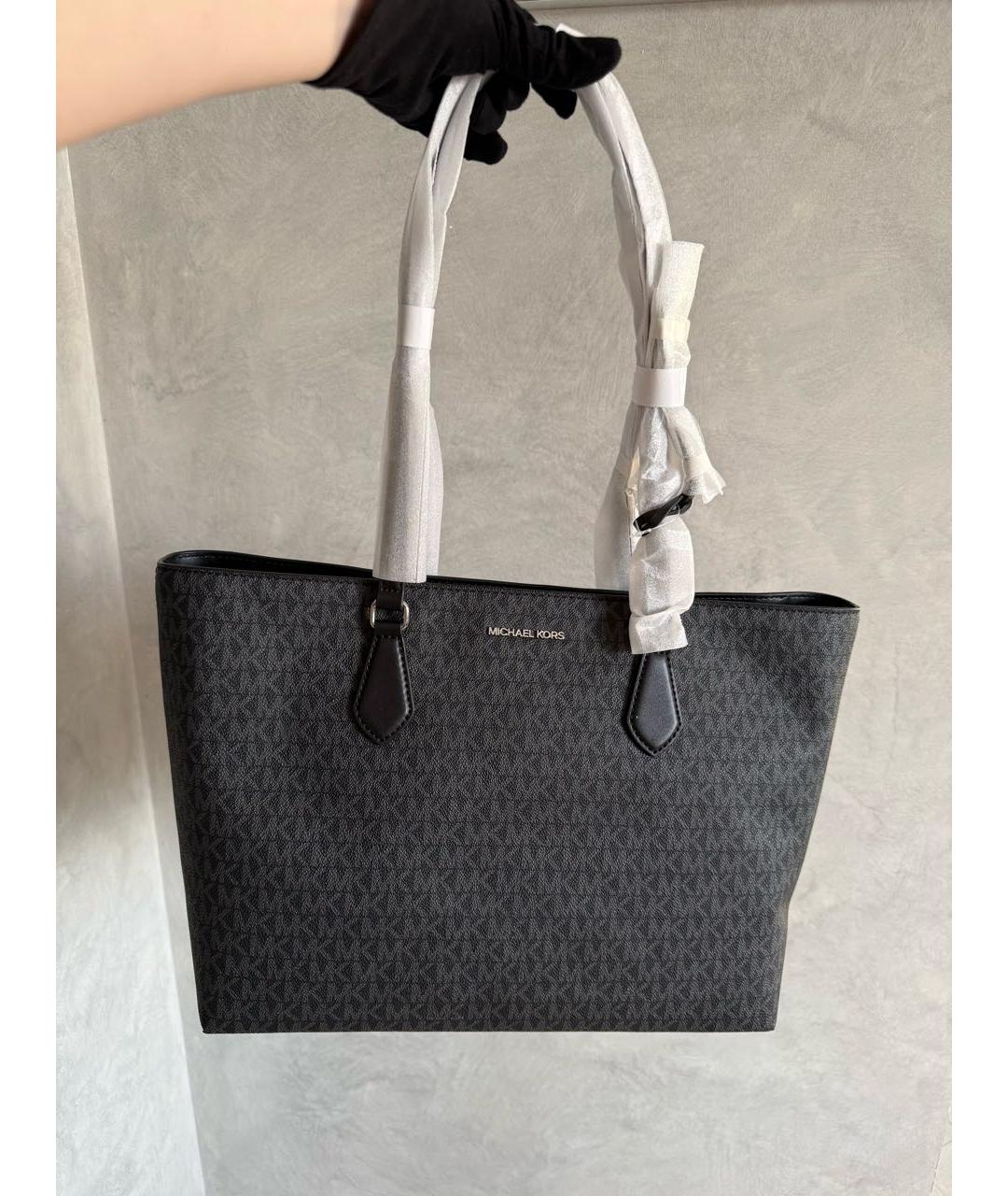 MICHAEL KORS Черная сумка тоут, фото 2