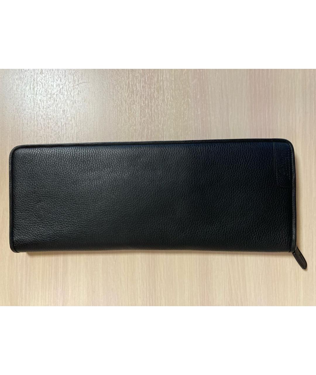 BRIONI Черный кожаный кошелек, фото 9