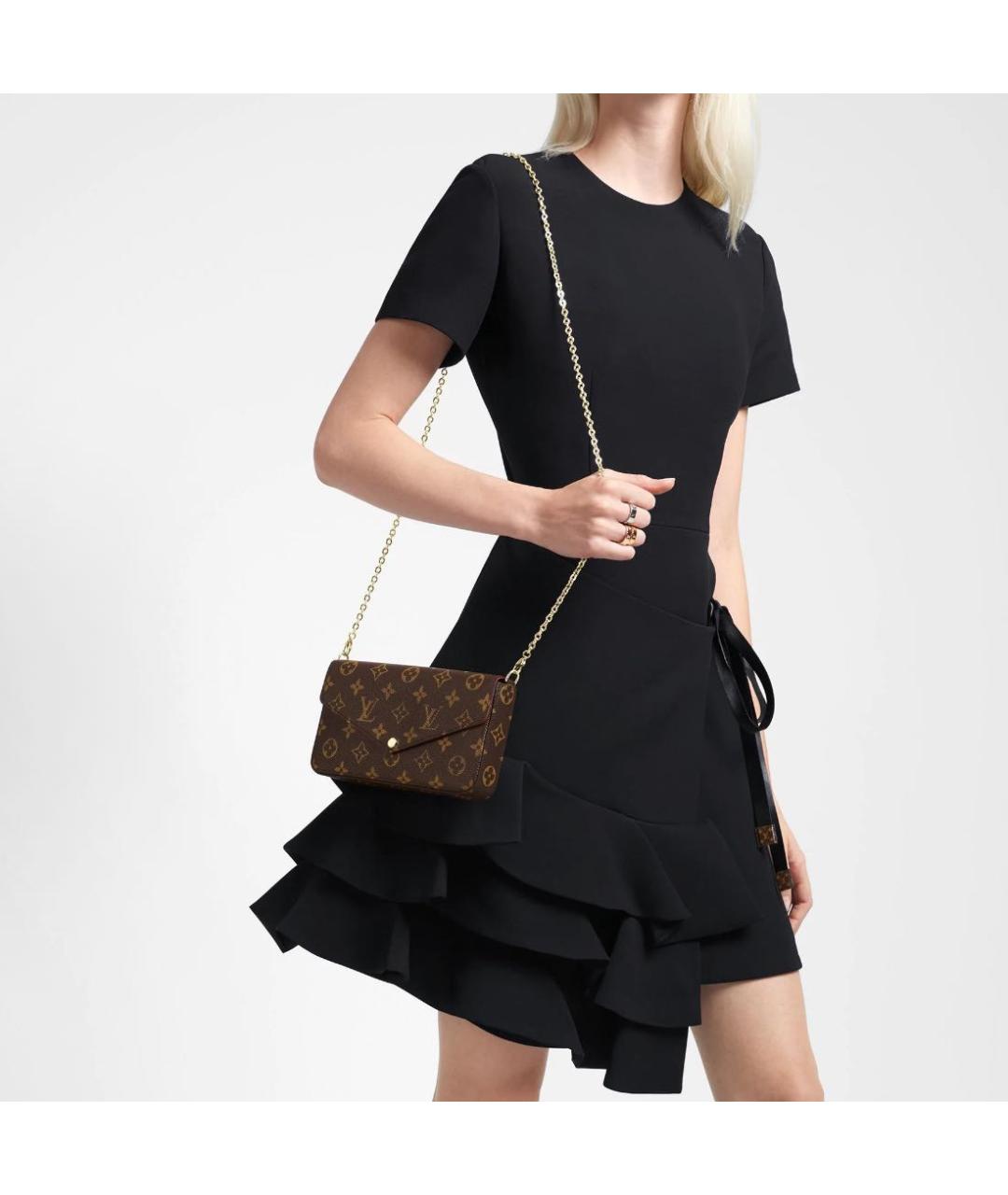 LOUIS VUITTON Коричневая сумка через плечо, фото 7