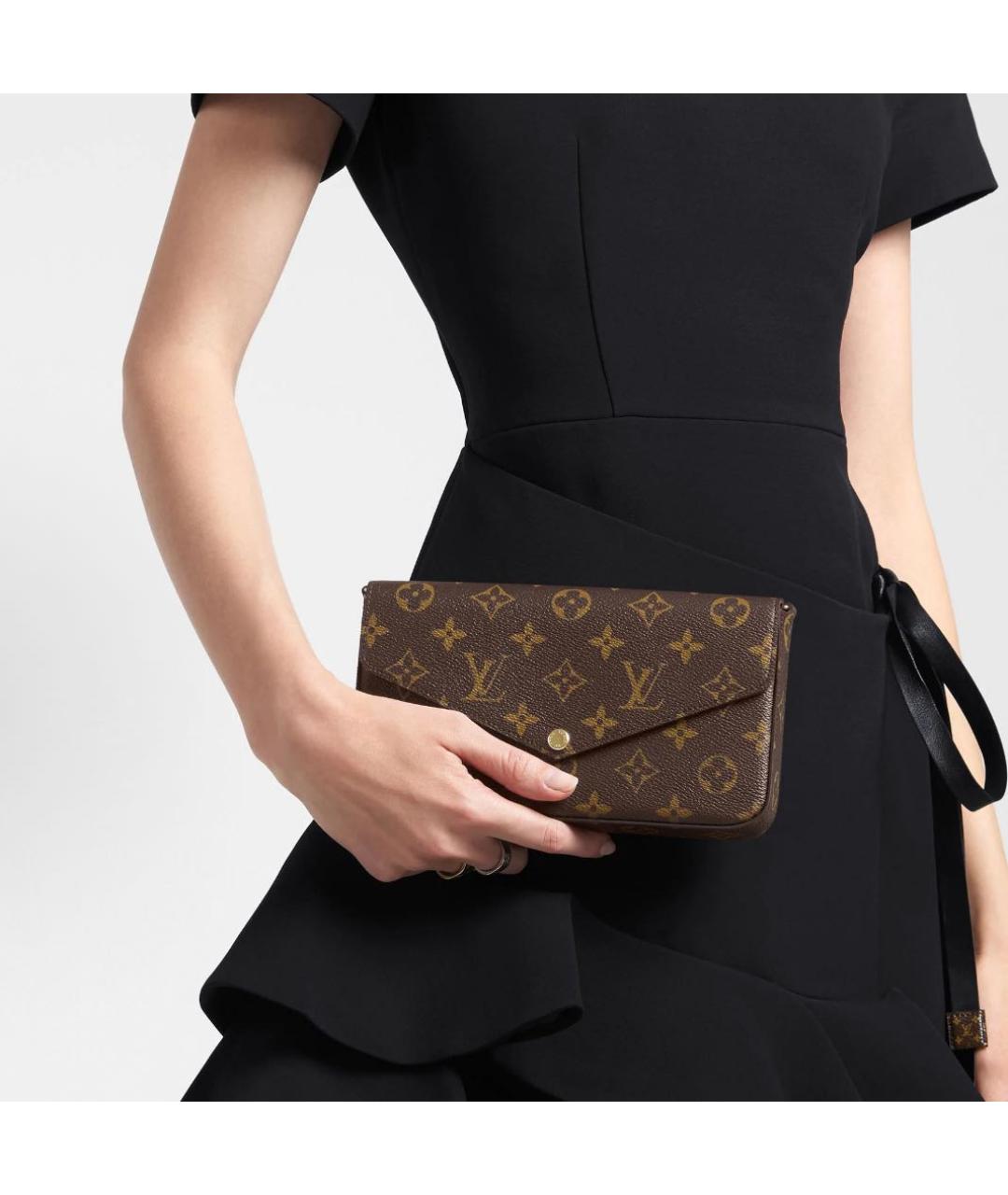 LOUIS VUITTON Коричневая сумка через плечо, фото 6