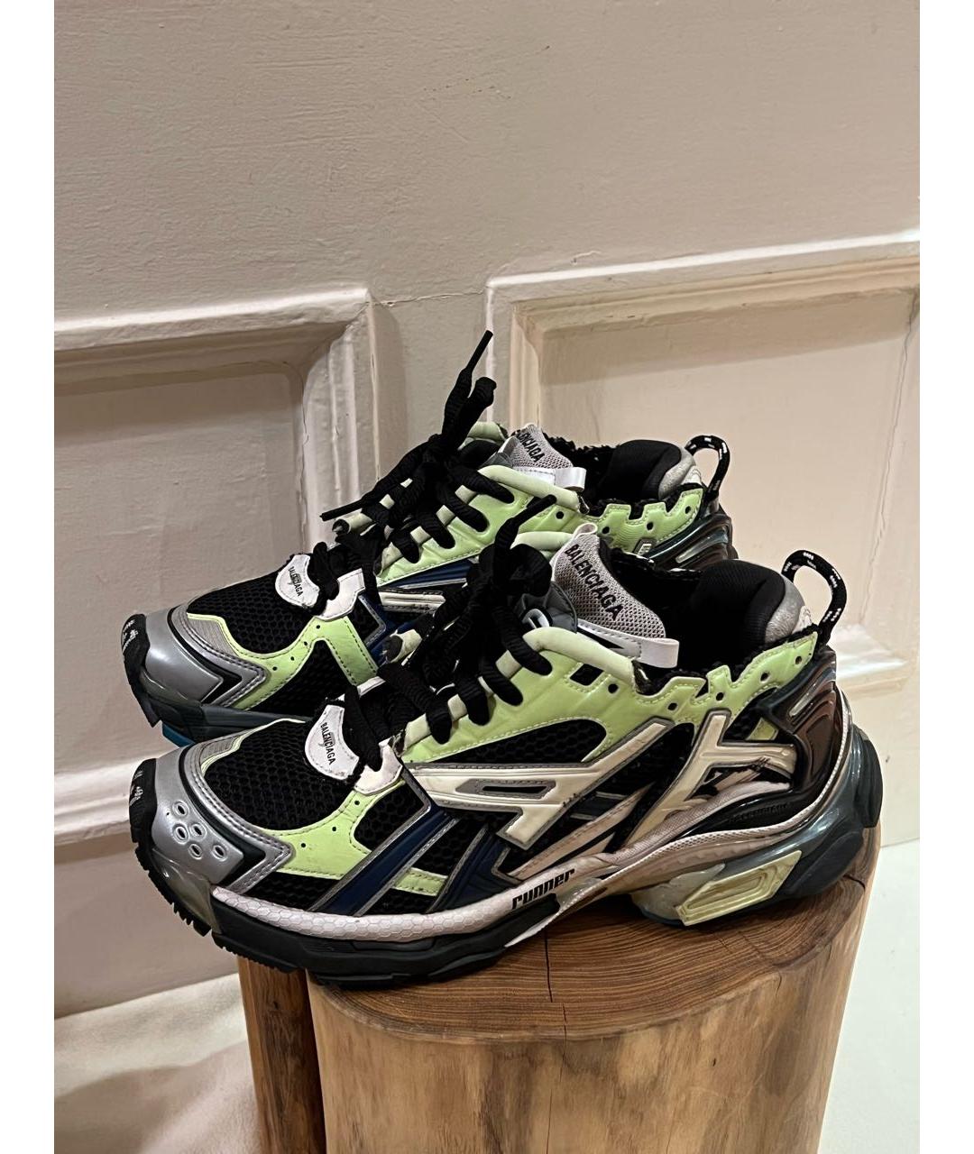 BALENCIAGA Мульти текстильные низкие кроссовки / кеды, фото 6