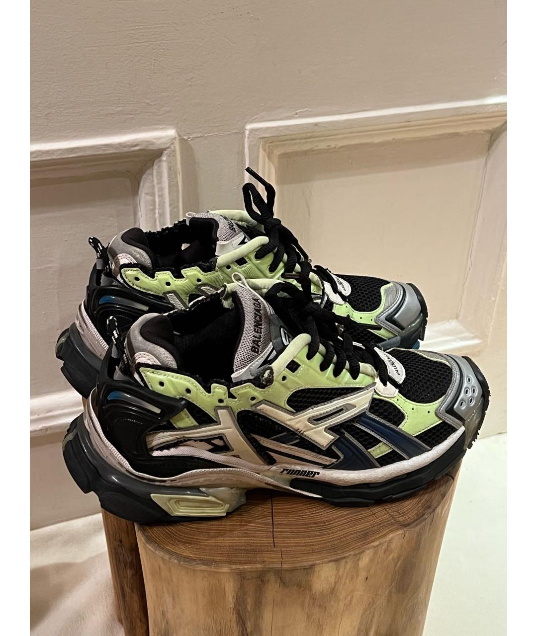 BALENCIAGA Мульти текстильные низкие кроссовки / кеды, фото 3