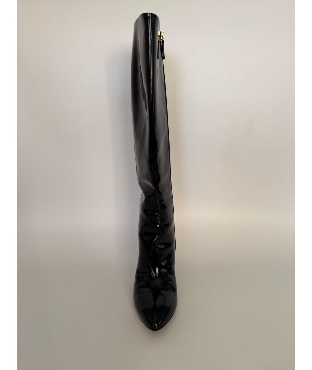 GUCCI Черные сапоги из лакированной кожи, фото 2