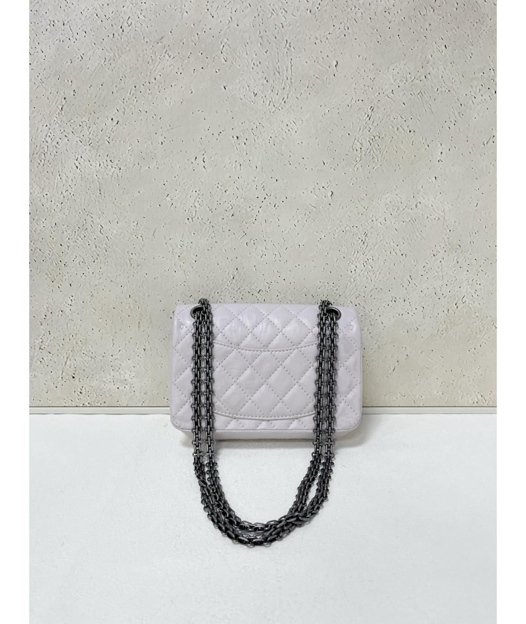CHANEL Белая кожаная сумка через плечо, фото 2
