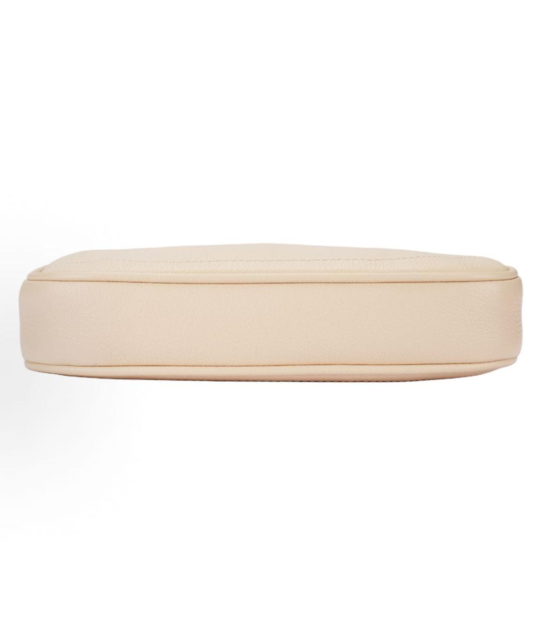 GUCCI Бежевая кожаная сумка через плечо, фото 4