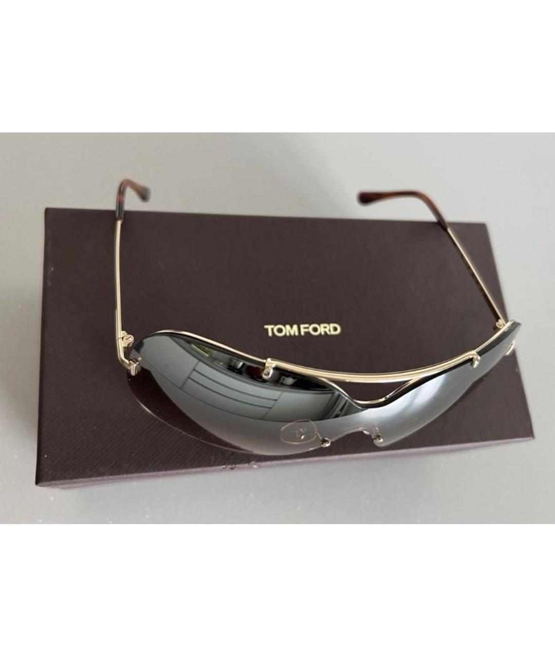 TOM FORD Коричневые пластиковые солнцезащитные очки, фото 2