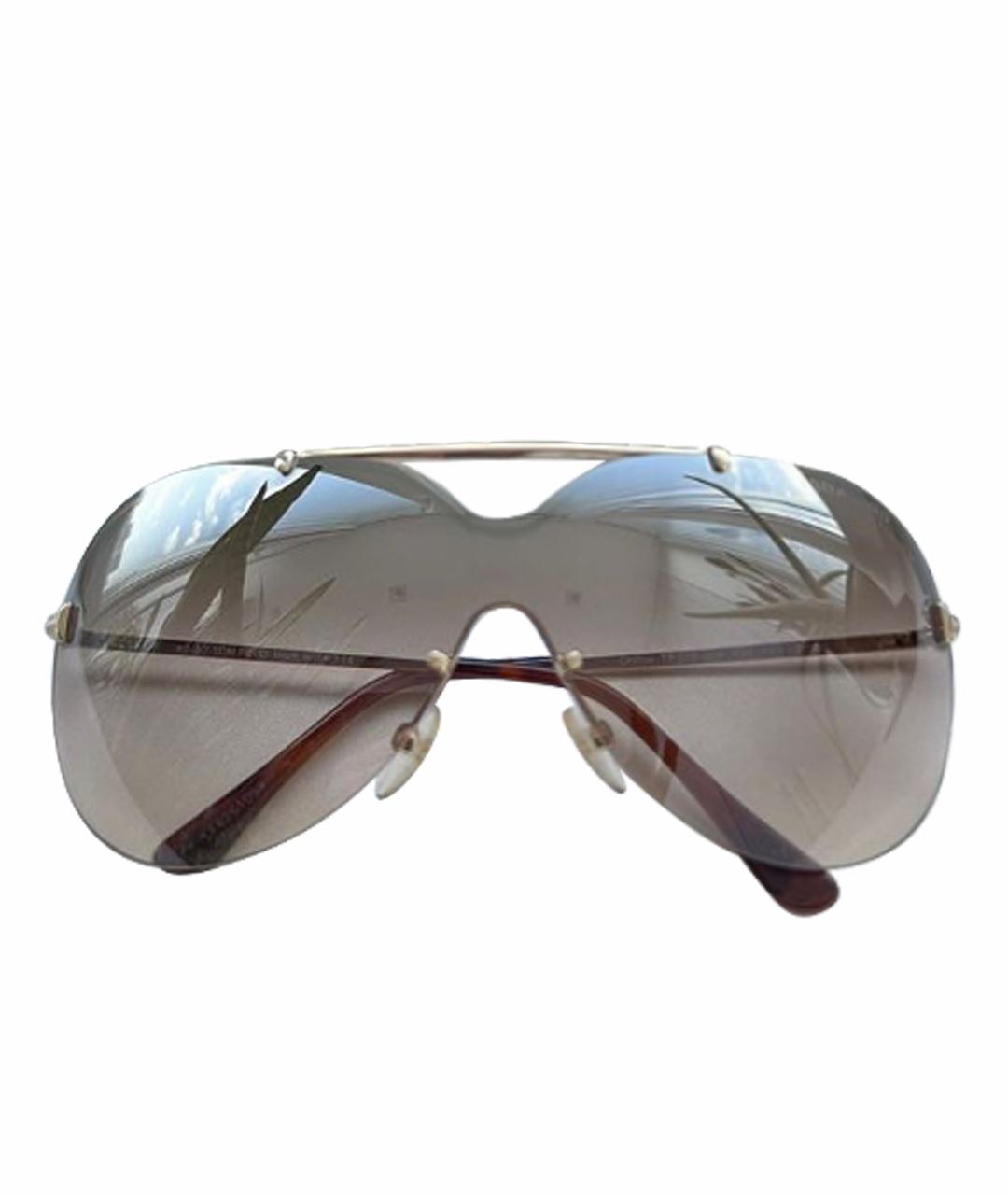 TOM FORD Коричневые пластиковые солнцезащитные очки, фото 1