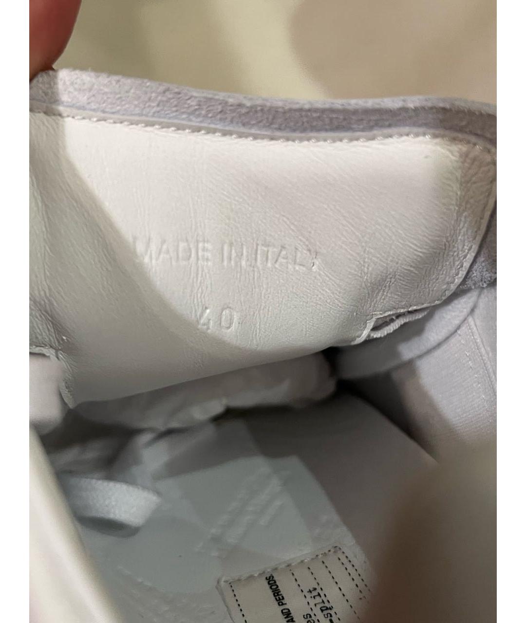 MAISON MARGIELA Белые низкие кроссовки / кеды, фото 5