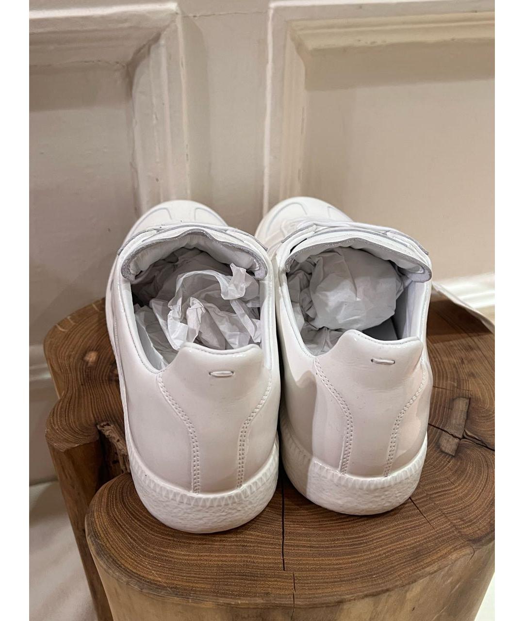 MAISON MARGIELA Белые низкие кроссовки / кеды, фото 4