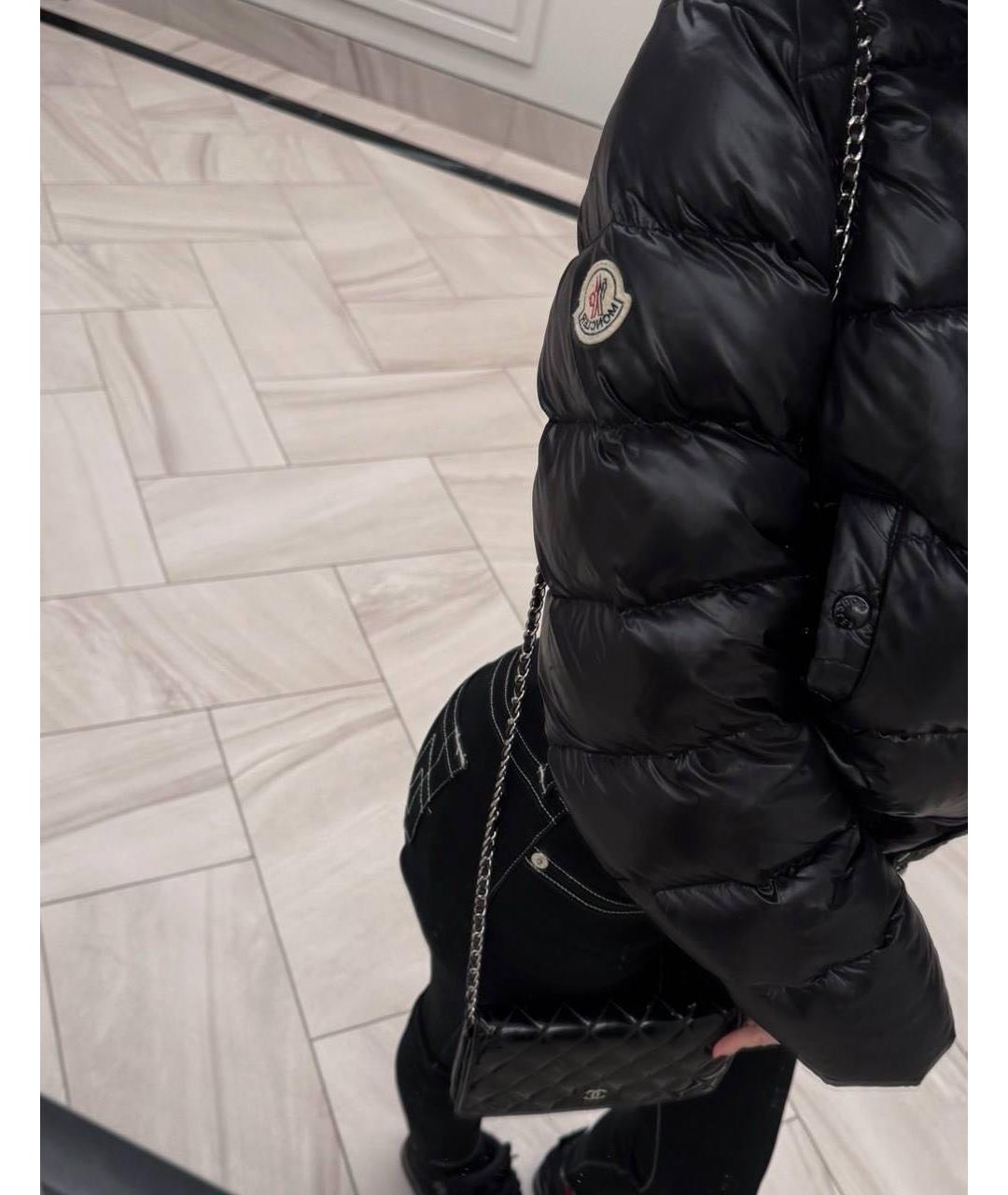 MONCLER Черный пуховик, фото 7