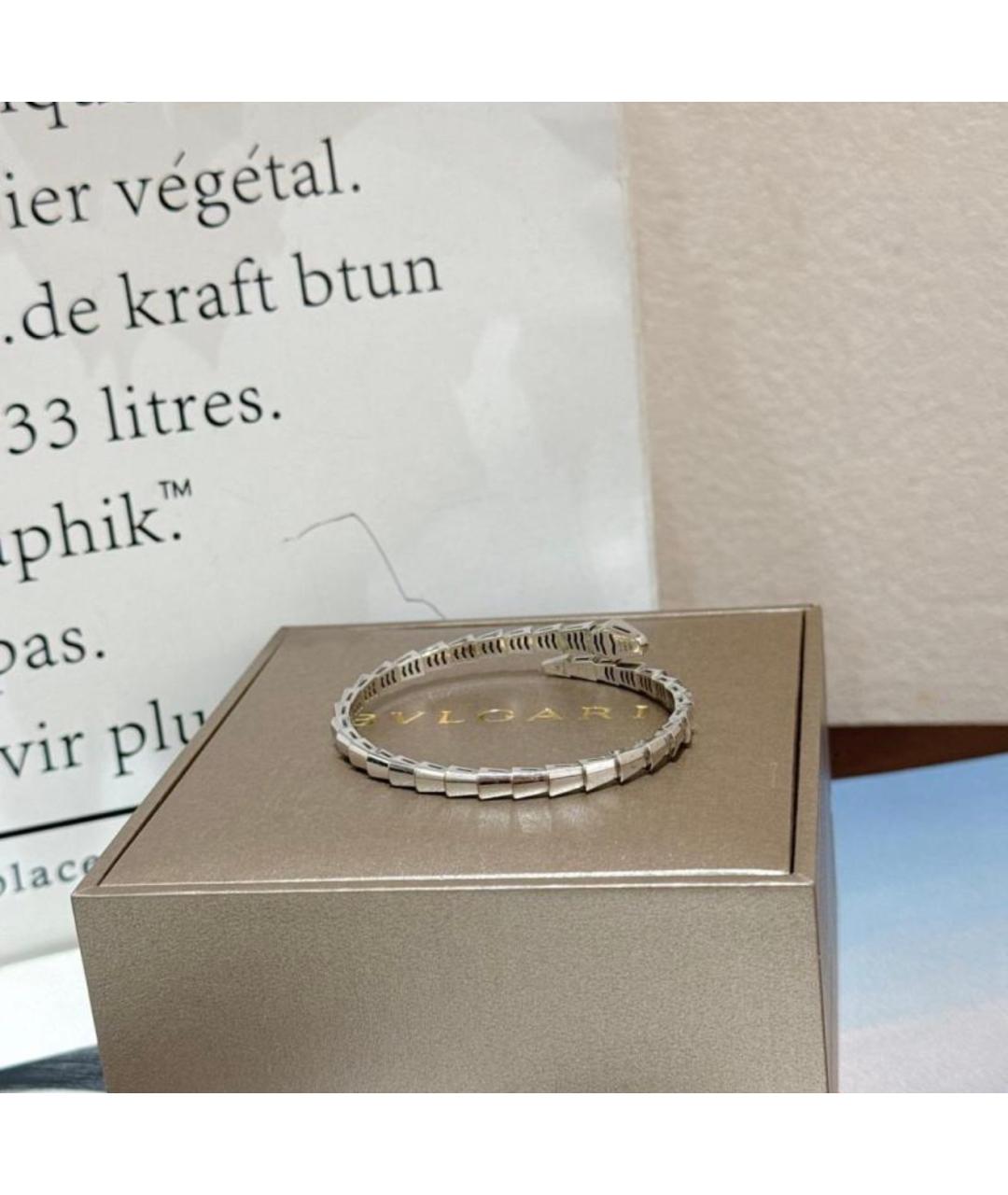 BVLGARI Серебрянный браслет из белого золота, фото 6