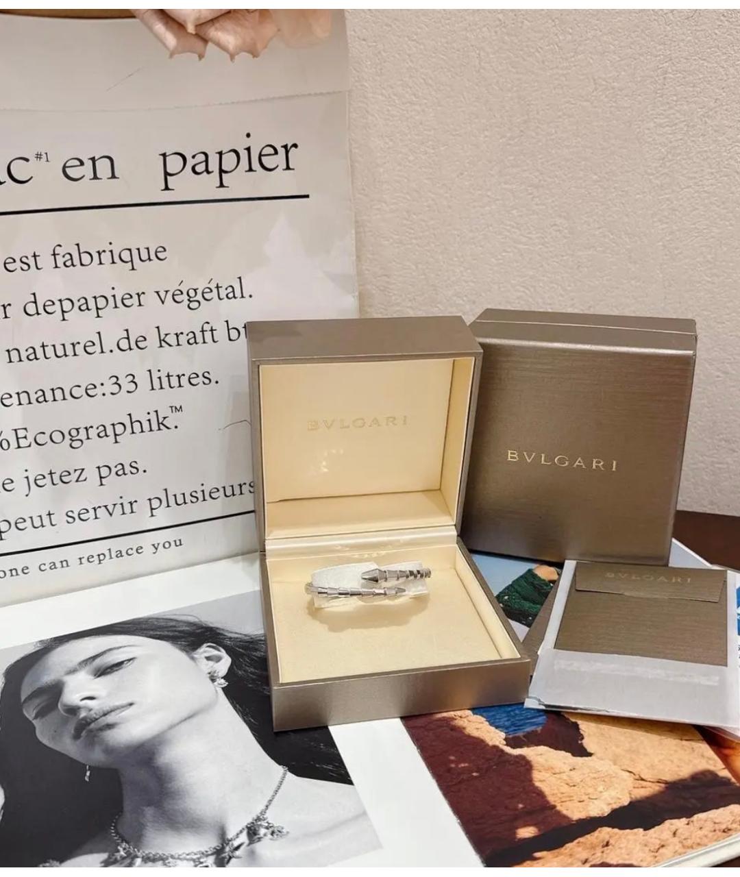 BVLGARI Серебрянный браслет из белого золота, фото 2