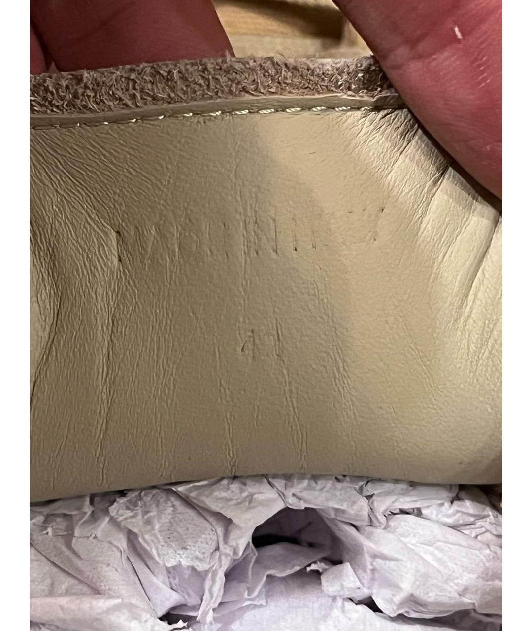 MAISON MARGIELA Бежевые низкие кроссовки / кеды, фото 5