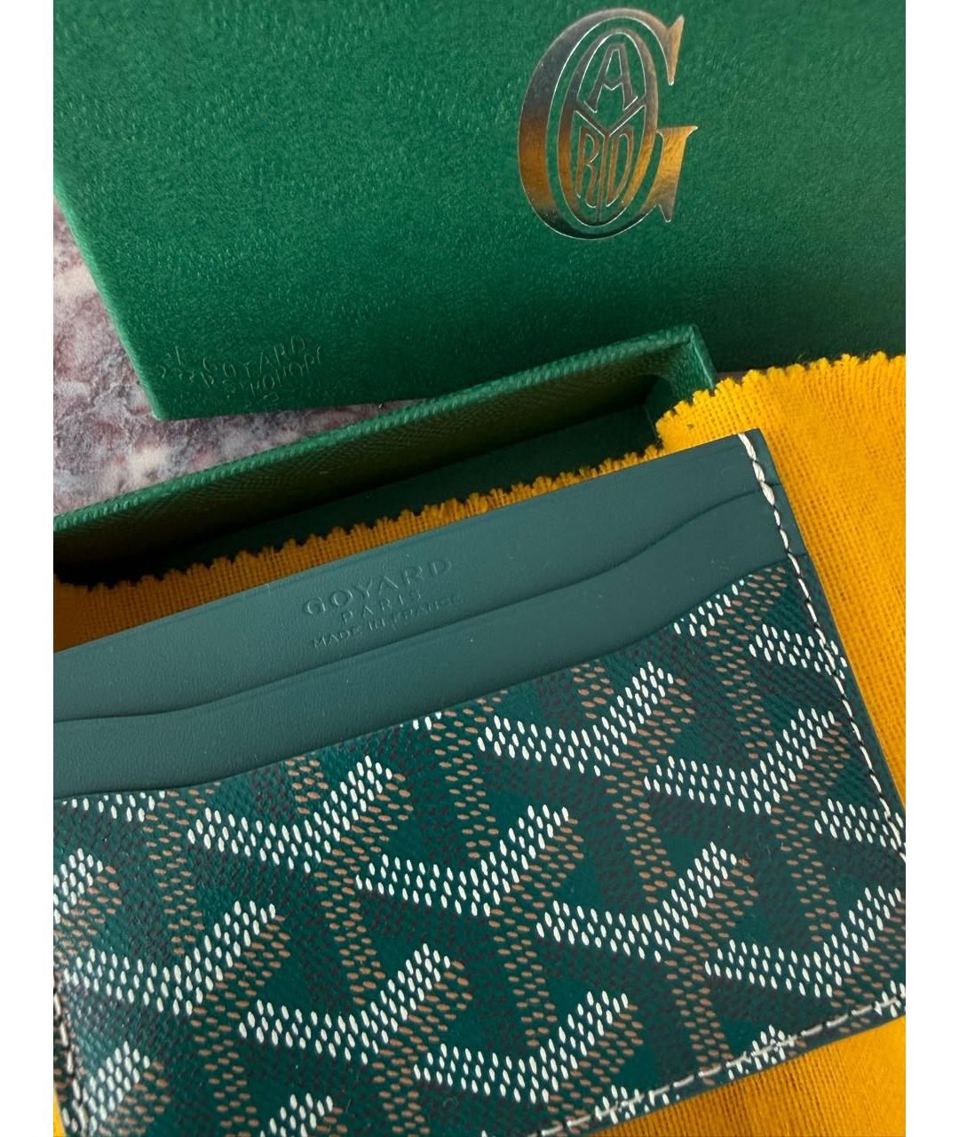 GOYARD Зеленый кардхолдер, фото 4