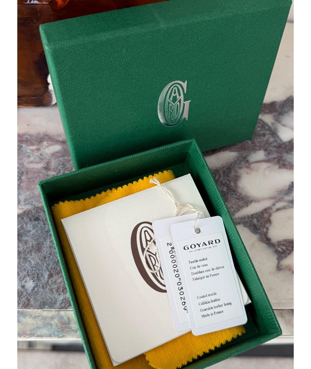 GOYARD Зеленый кардхолдер, фото 6