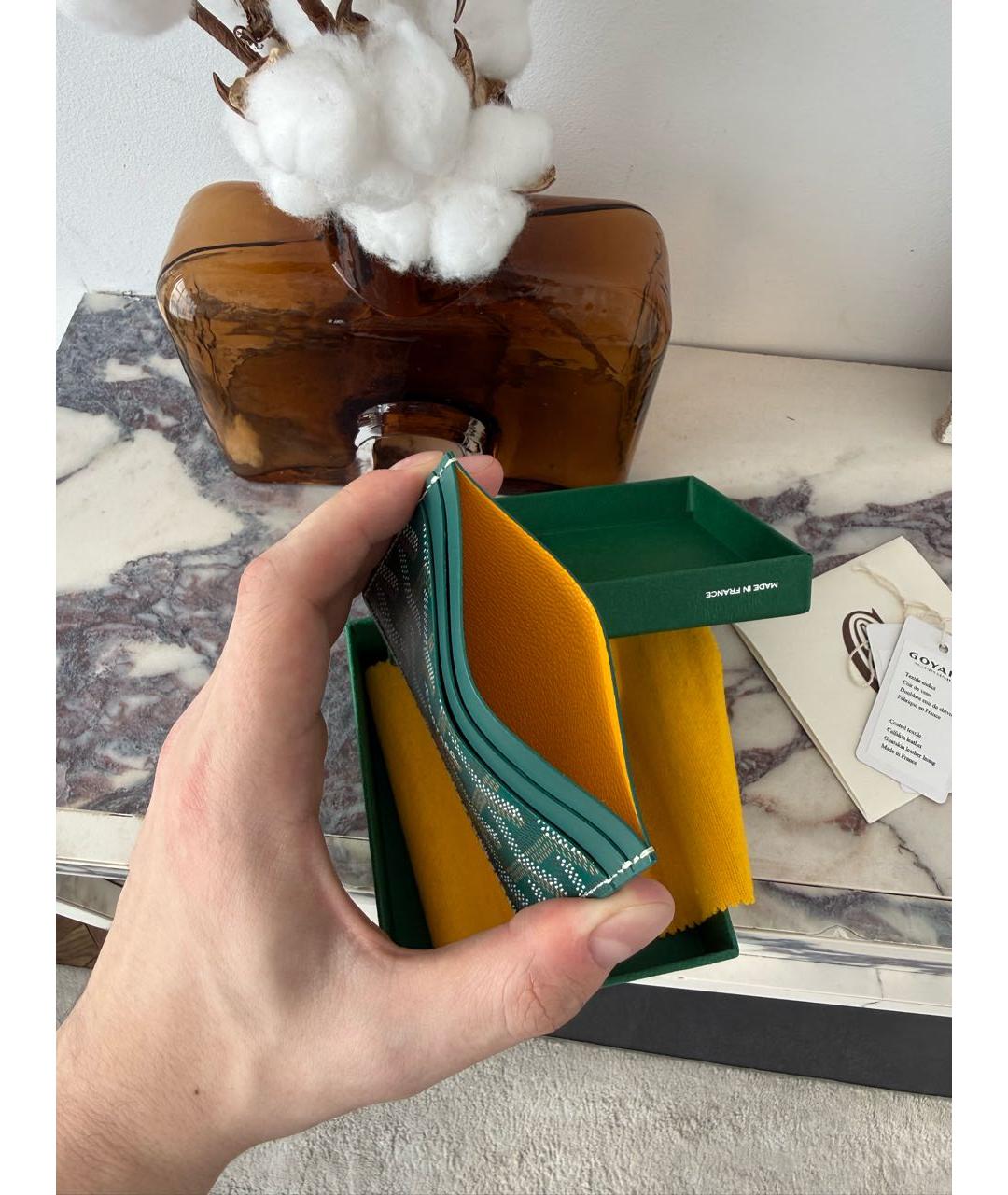 GOYARD Зеленый кардхолдер, фото 7