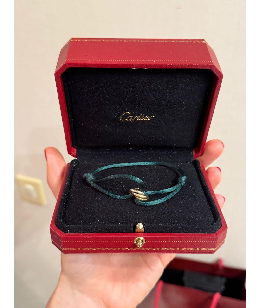 CARTIER Зеленый браслет из желтого золота, фото 3