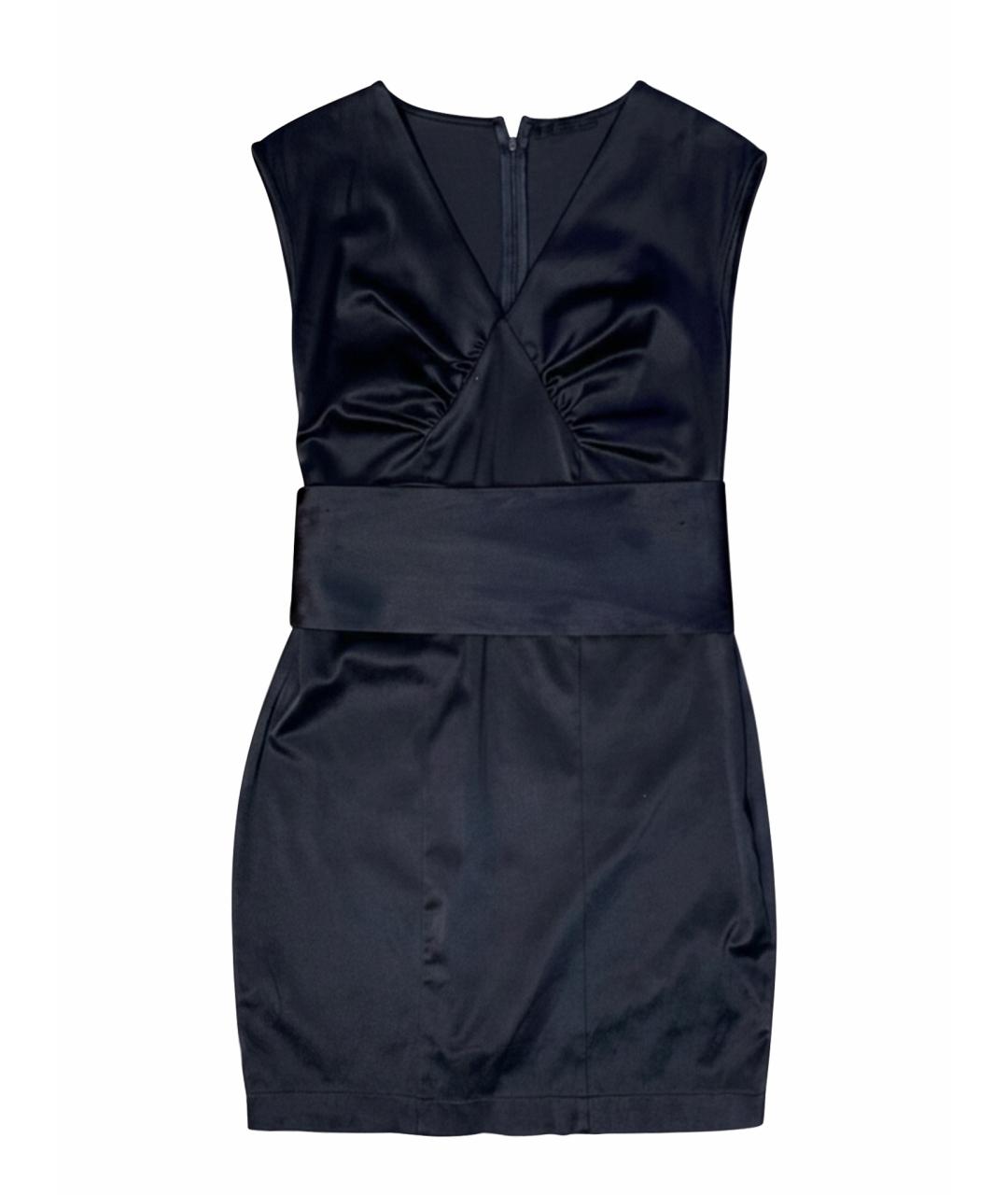 PINKO Темно-синее хлопковое повседневное платье, фото 1