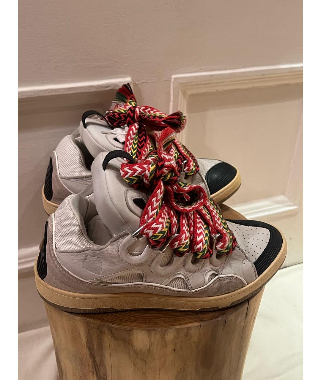 LANVIN Мульти текстильные низкие кроссовки / кеды, фото 3