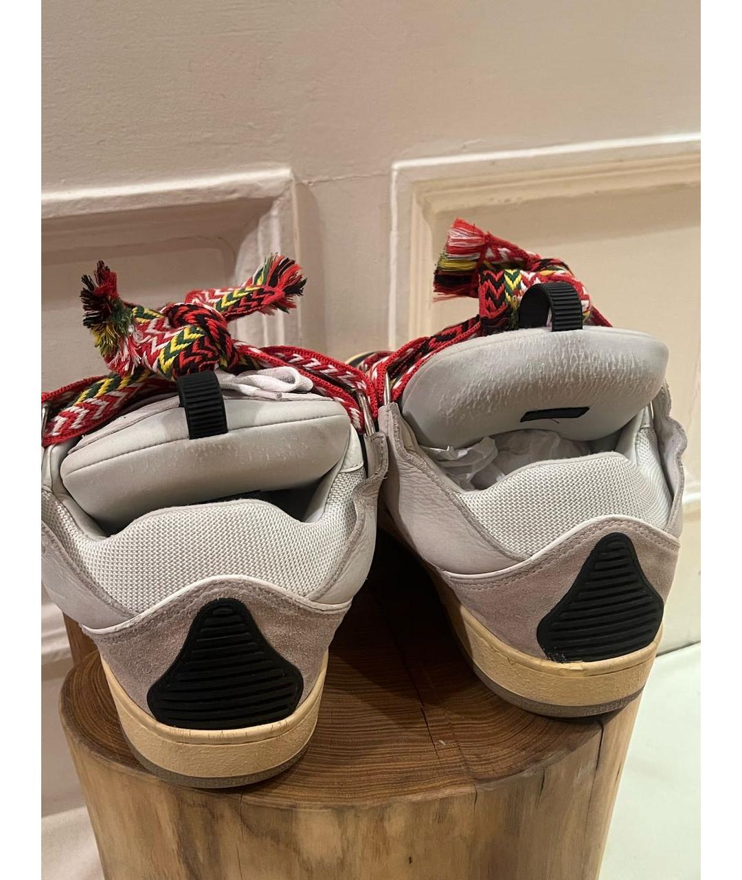 LANVIN Мульти текстильные низкие кроссовки / кеды, фото 4