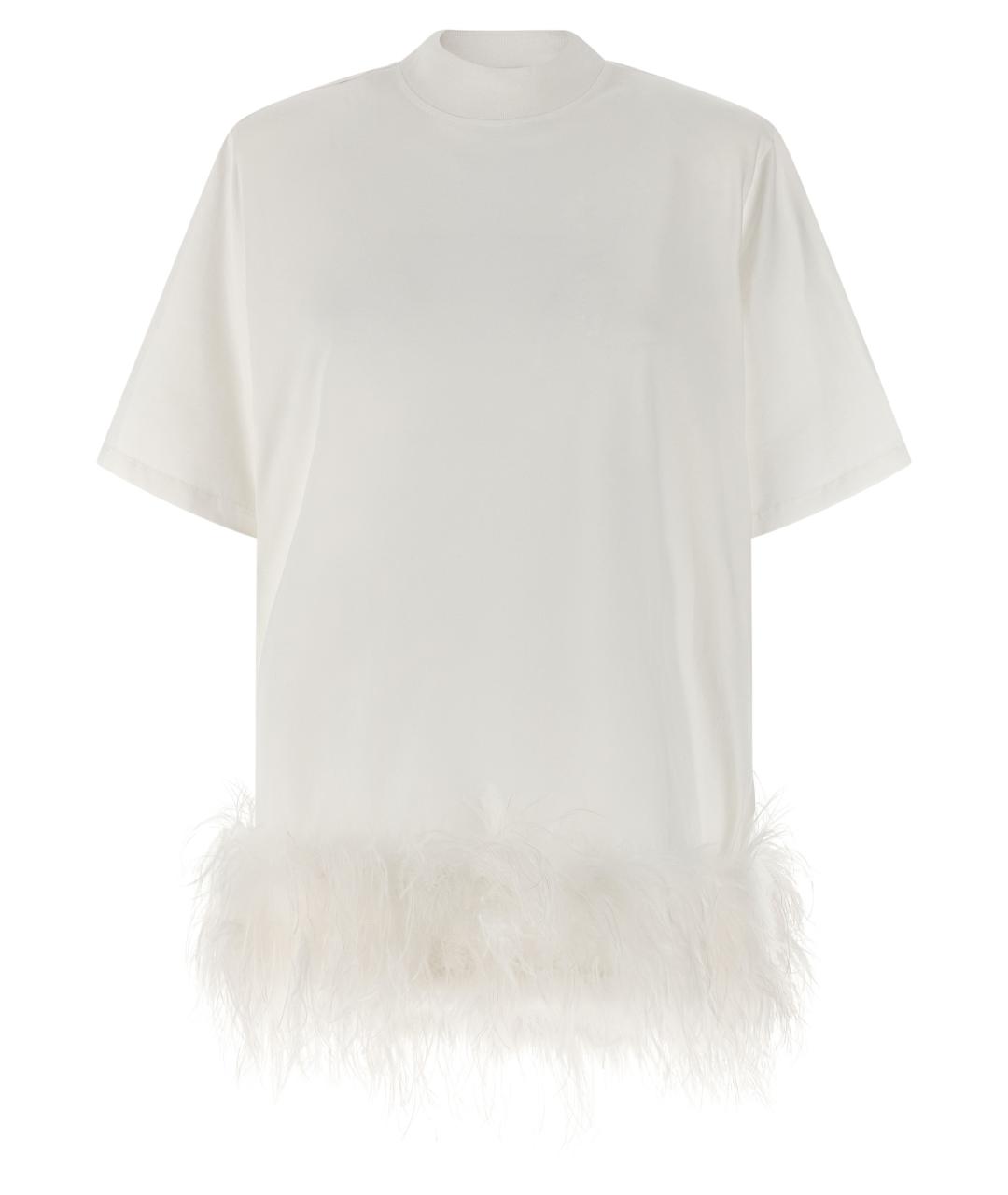 THE ATTICO Белое хлопковое повседневное платье, фото 1