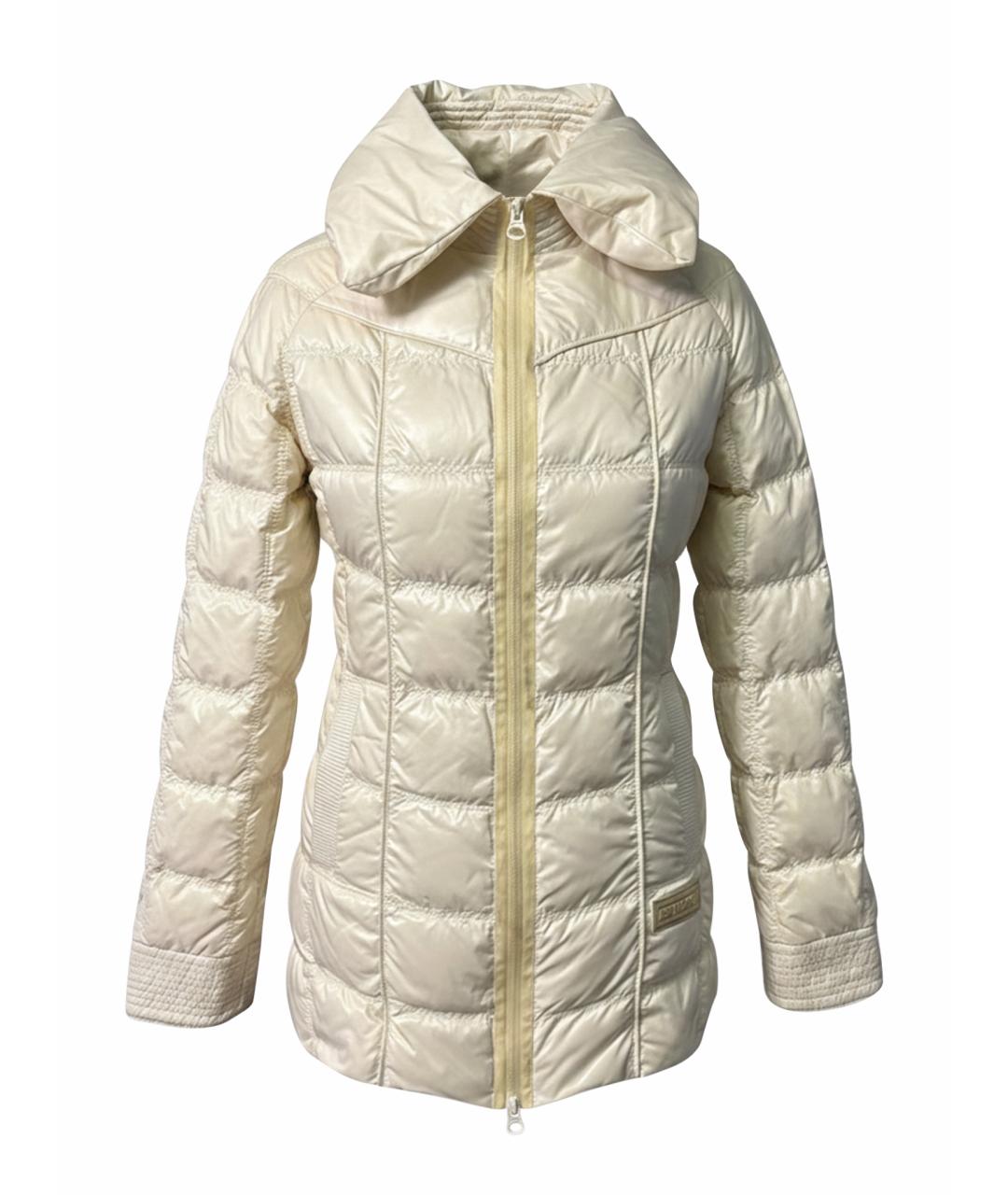 PINKO Желтый полиэстеровый пуховик, фото 1