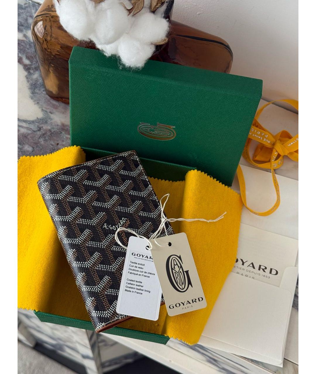GOYARD Черная визитница, фото 2