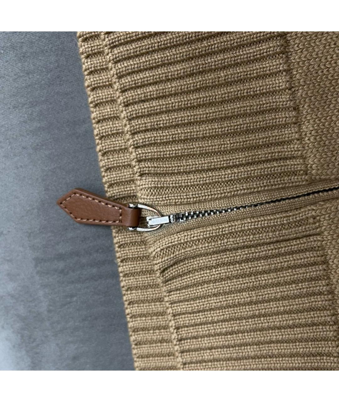 BURBERRY Бежевый шерстяной джемпер / свитер, фото 5