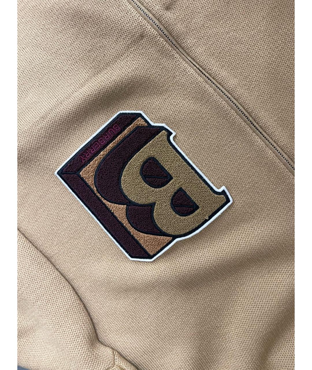 BURBERRY Бежевый шерстяной джемпер / свитер, фото 7