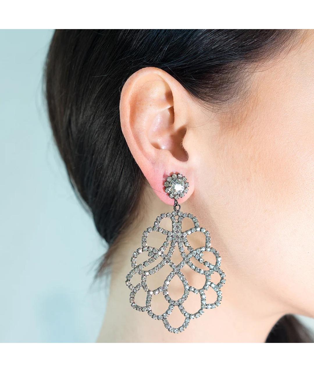 KENNETH JAY LANE Серебряные клипсы, фото 4